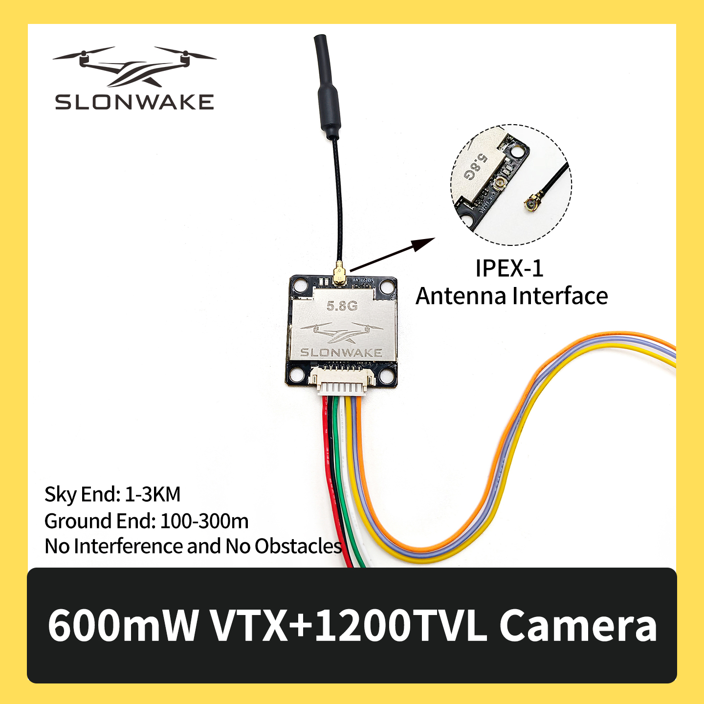 SLONWAKE 5.8G 600mW 7-24V FPV  - مراجعة Drone Kit Fpv وسعره