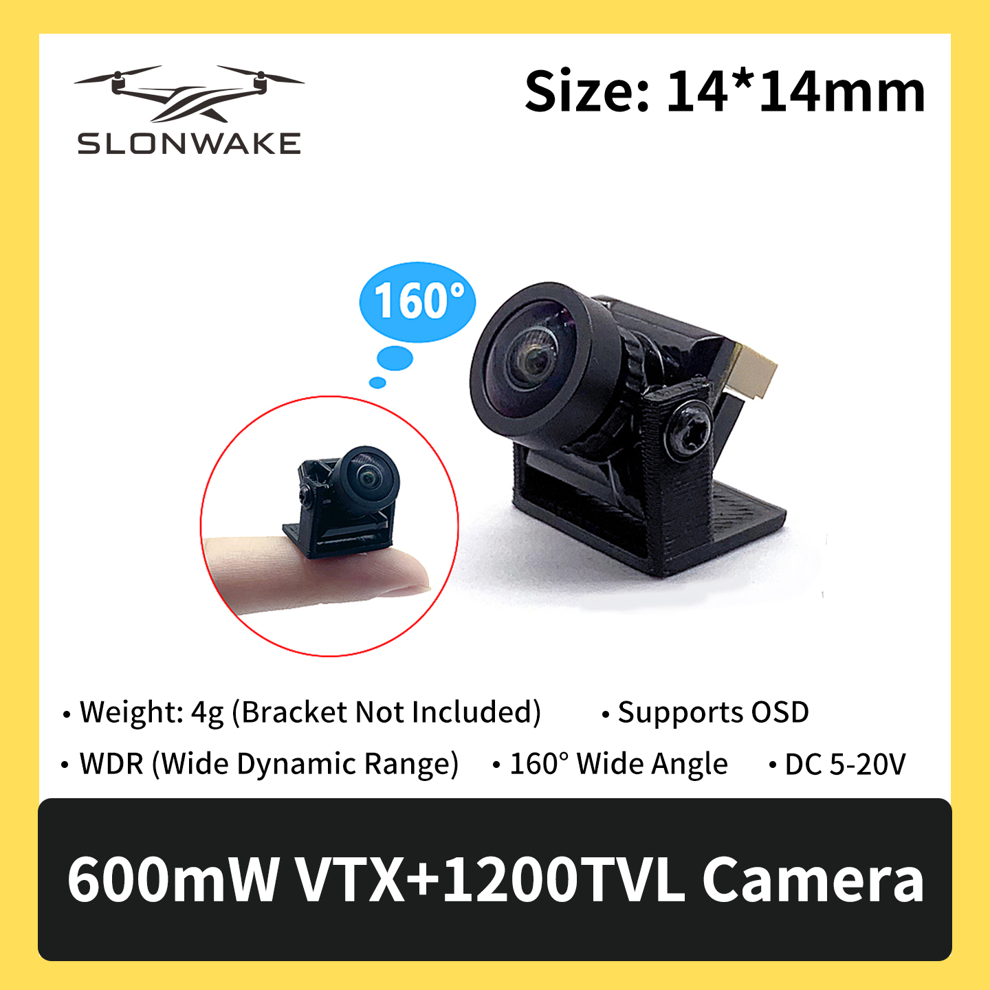 SLONWAKE 5.8G 600mW 7-24V FPV  - مراجعة Drone Kit Fpv وسعره