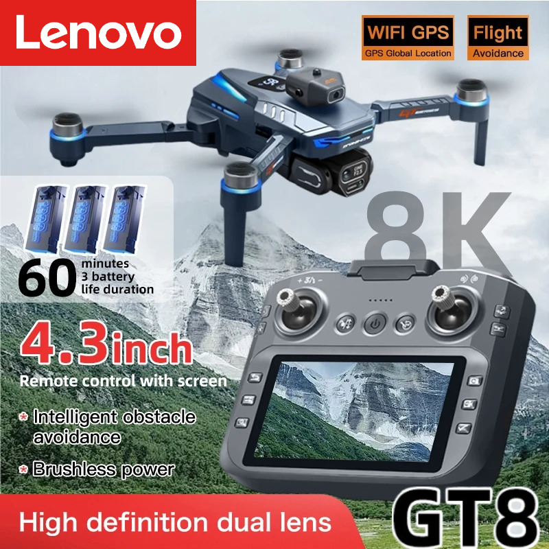 Lenovo GT8 Drone 8K Profession - مراجعة Drone Kit Long Range وسعره