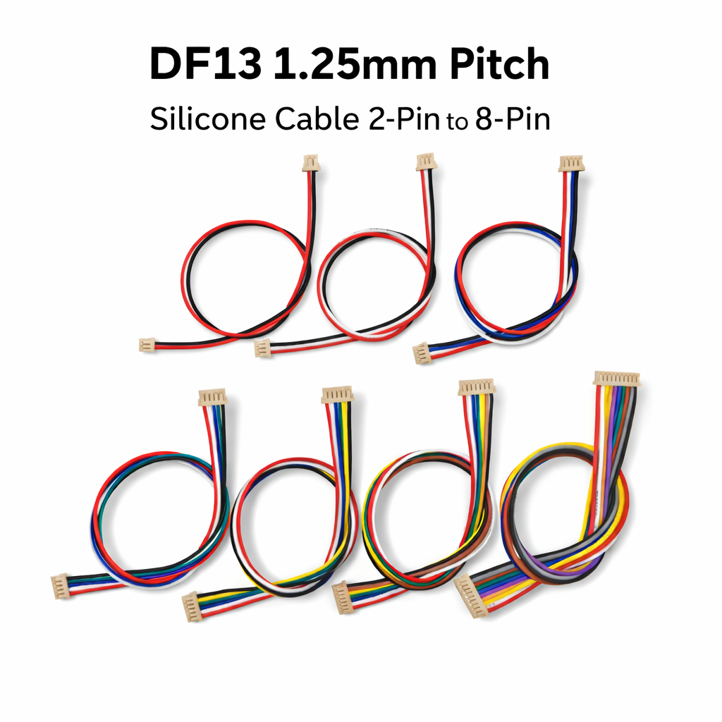 5PCS DF13 1.25mm Connector Cab - مراجعة Drone Kit Hexacopter وسعره
