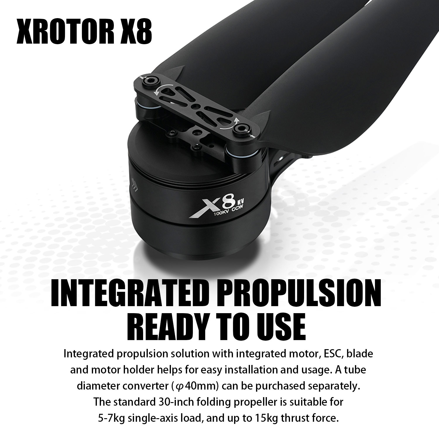 X8 Power System Kit: 100KV Mot - مراجعة Drone Kit Heavy Lift وسعره
