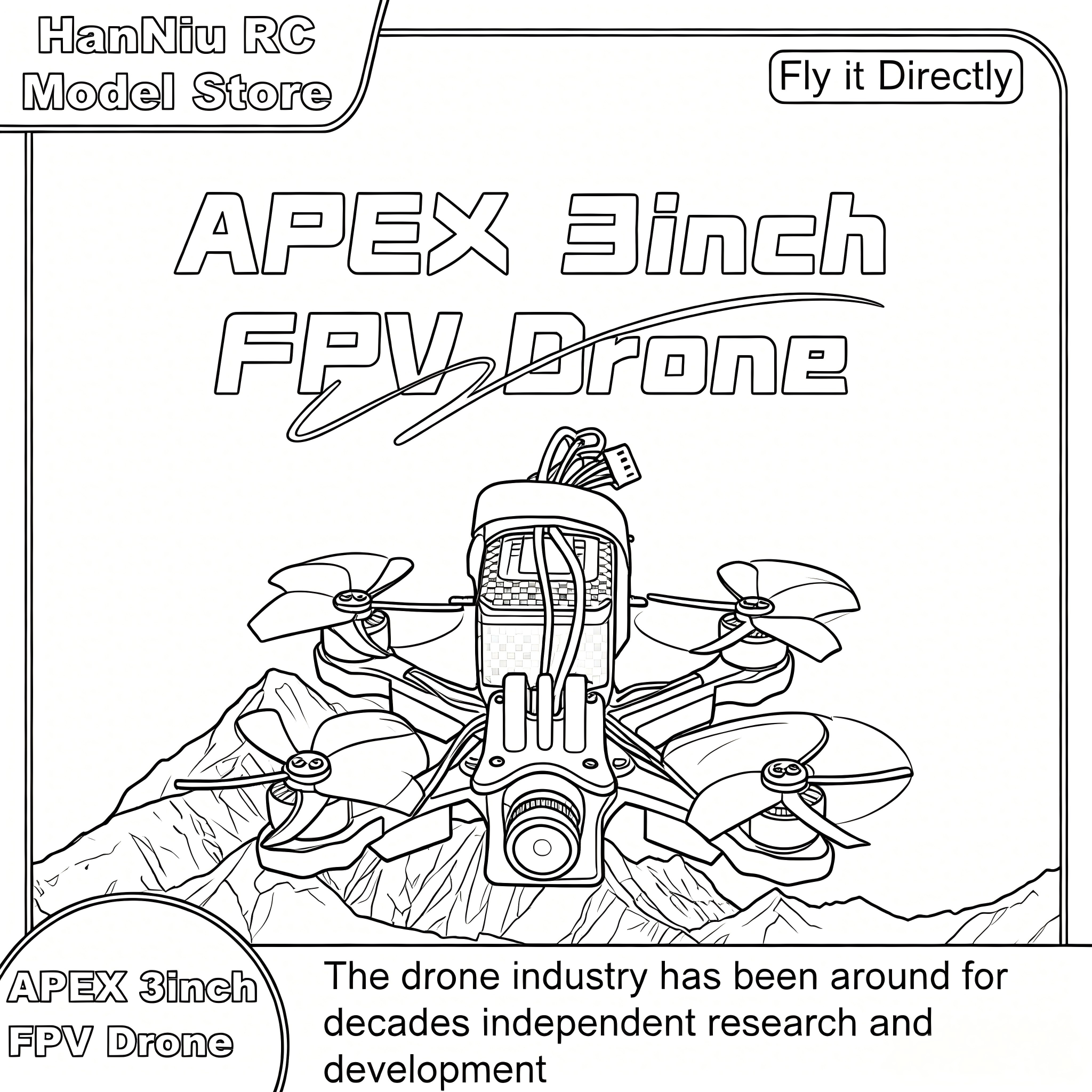 B-CUBE APEX 3inch FPV Drone Fr - مراجعة Drone Kit Octocopter وسعره